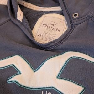 Blue Hollister Hoodie Sweatshirt
